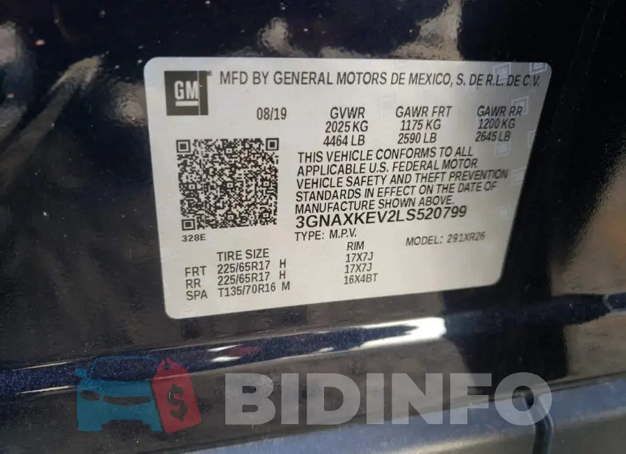 3GNAXKEV2LS520799 Photo# 12