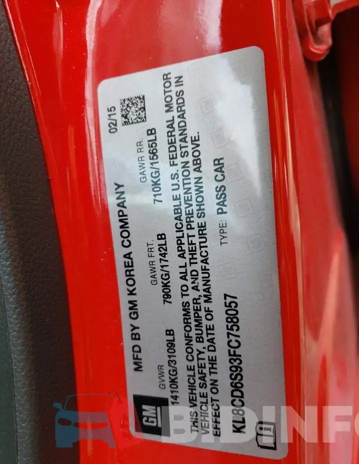 KL8CD6S93FC758057 Photo# 10