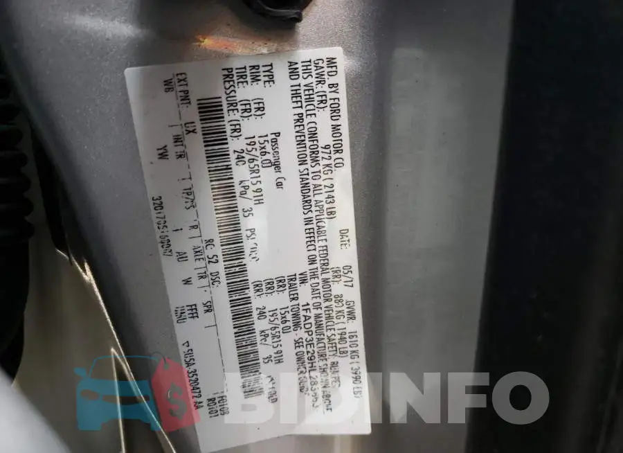 1FADP3E29HL283863 Photo# 12