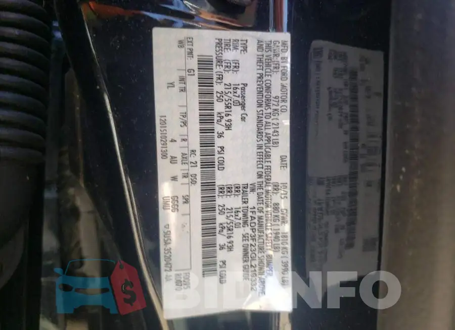 1FADP3F23GL219332 Photo# 13
