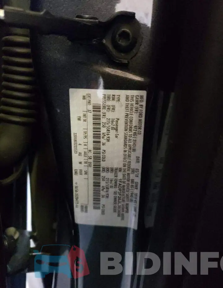 1FADP3F26JL303698 Photo# 12