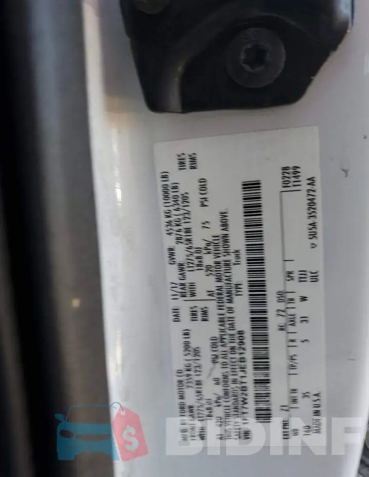 1FT7W2BT1JEB12908 Photo# 12