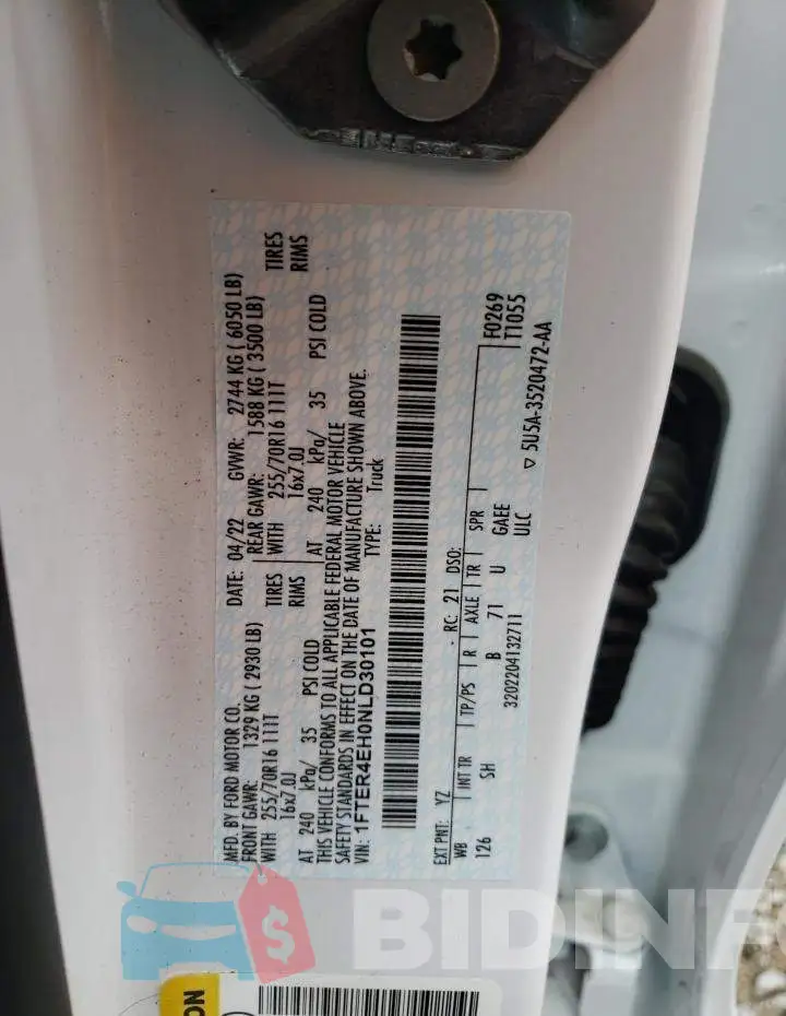 1FTER4EH0NLD30101 Photo# 12