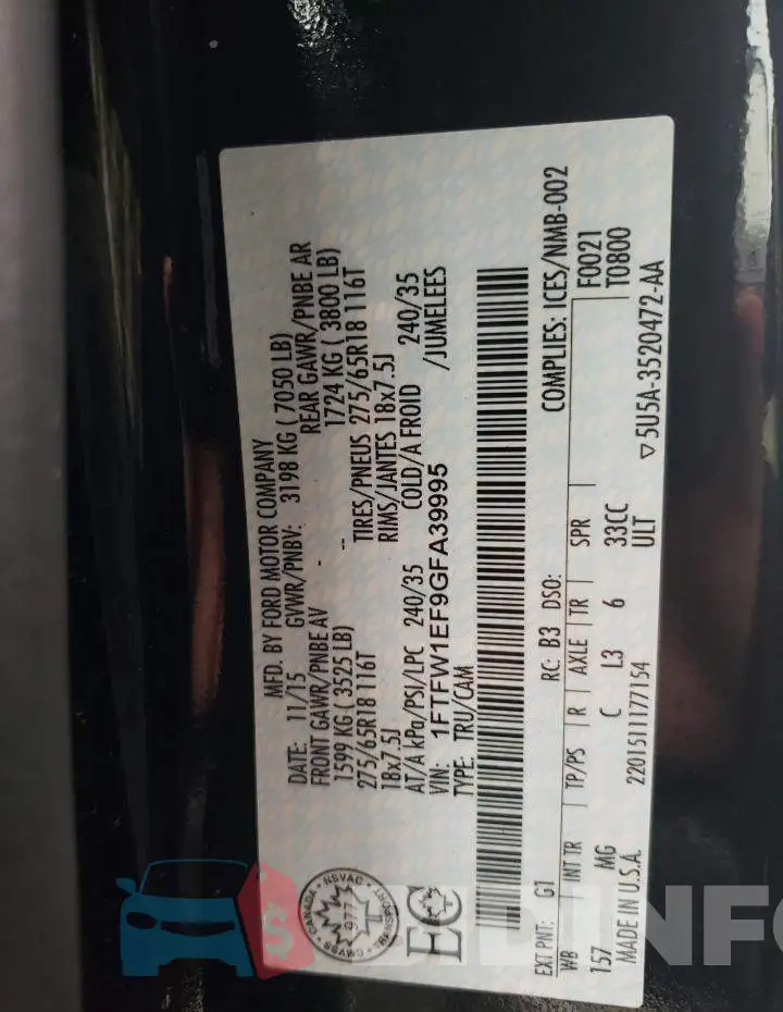 1FTFW1EF9GFA39995 Photo# 12