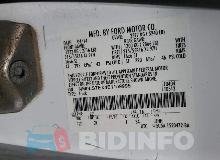 NM0LS7EX4E1159995 Photo# 13