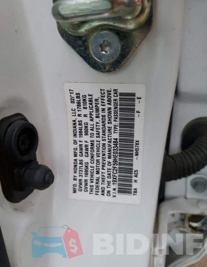 19XFC2F59HE033484 Photo# 12