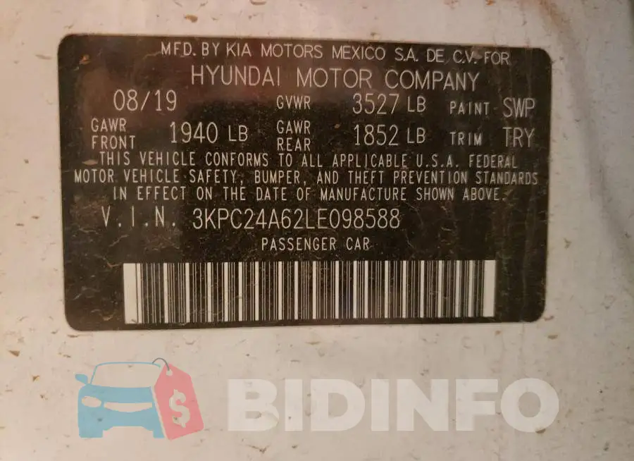 3KPC24A62LE098588 Photo# 12