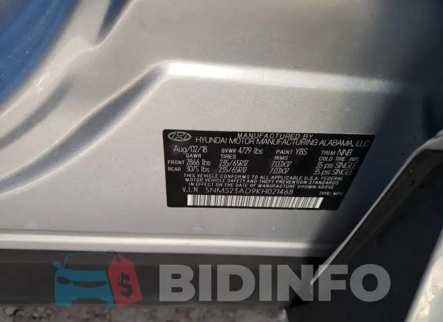 5NMS23AD9KH021468 Photo# 13