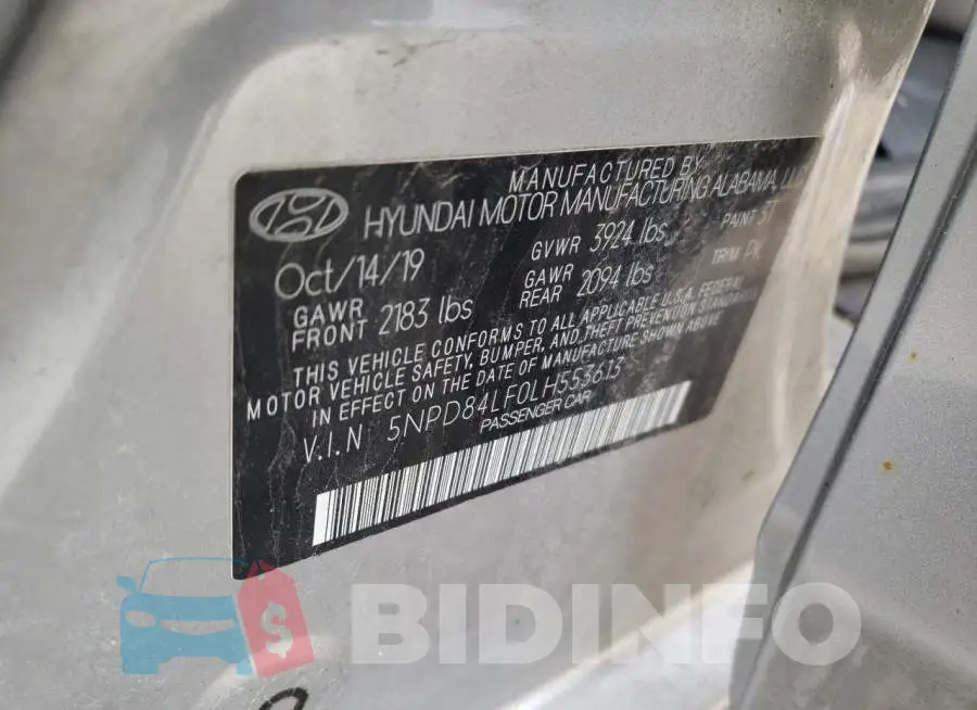 5NPD84LF0LH553613 Photo# 13