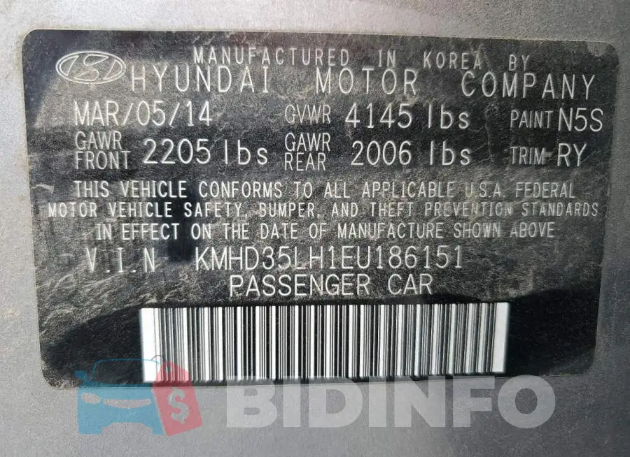 KMHD35LH1EU186151 Photo# 12