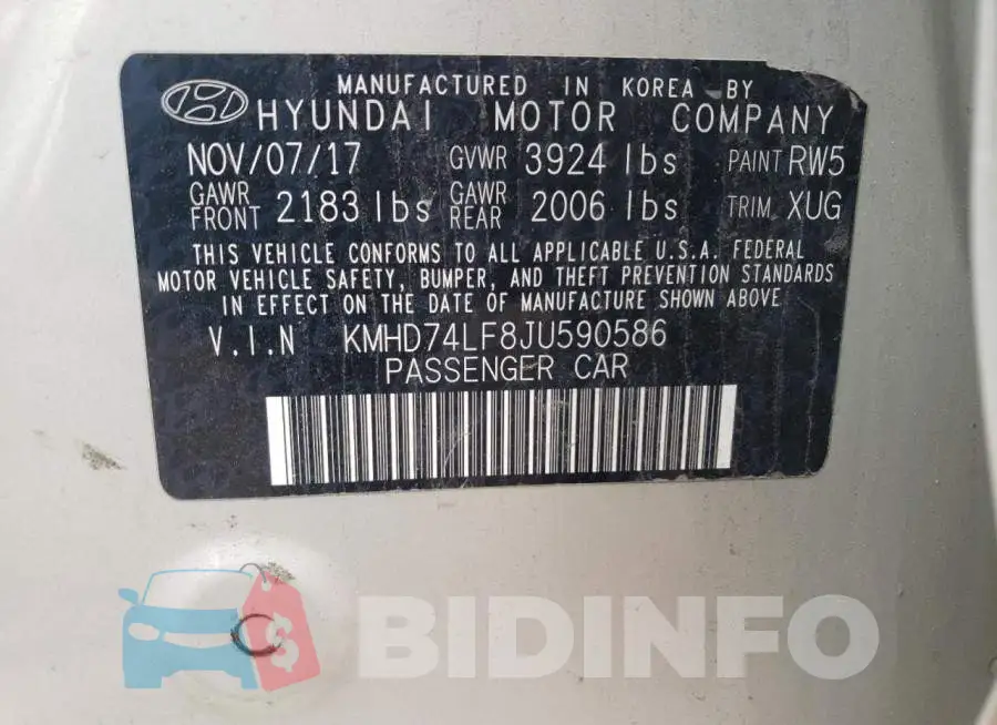 KMHD74LF8JU590586 Photo# 12