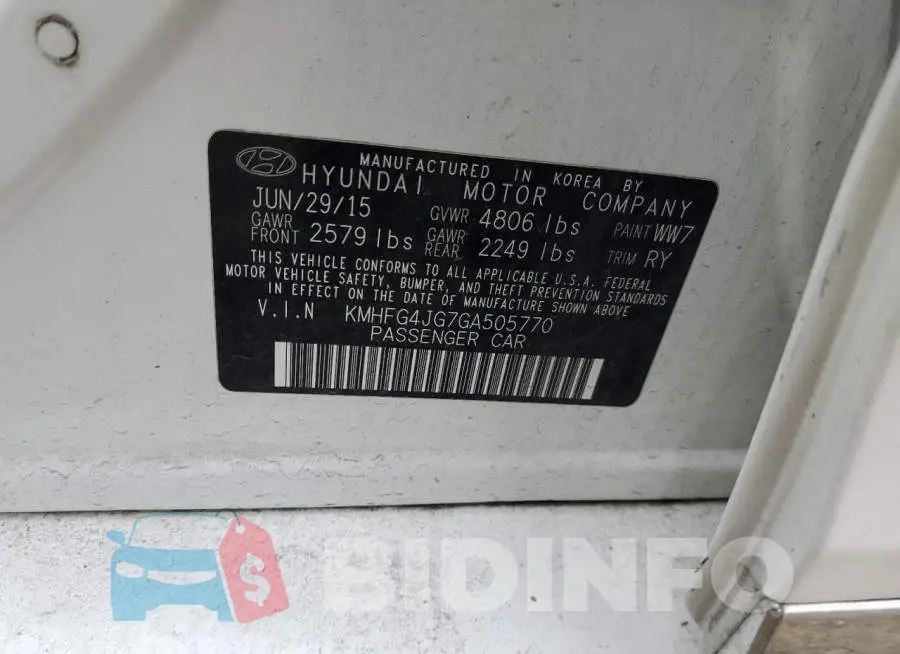 KMHFG4JG7GA505770 Photo# 12
