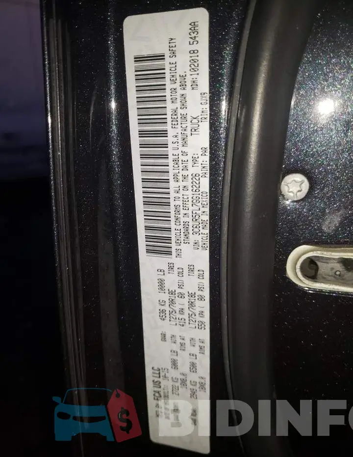 3C6UR5FL7GG162226 Photo# 12