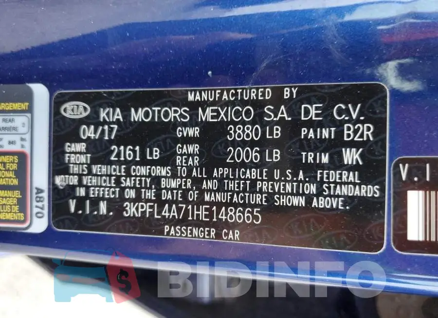 3KPFL4A71HE148665 Photo# 13