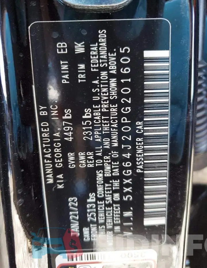 5XXG64J20PG201605 Photo# 12