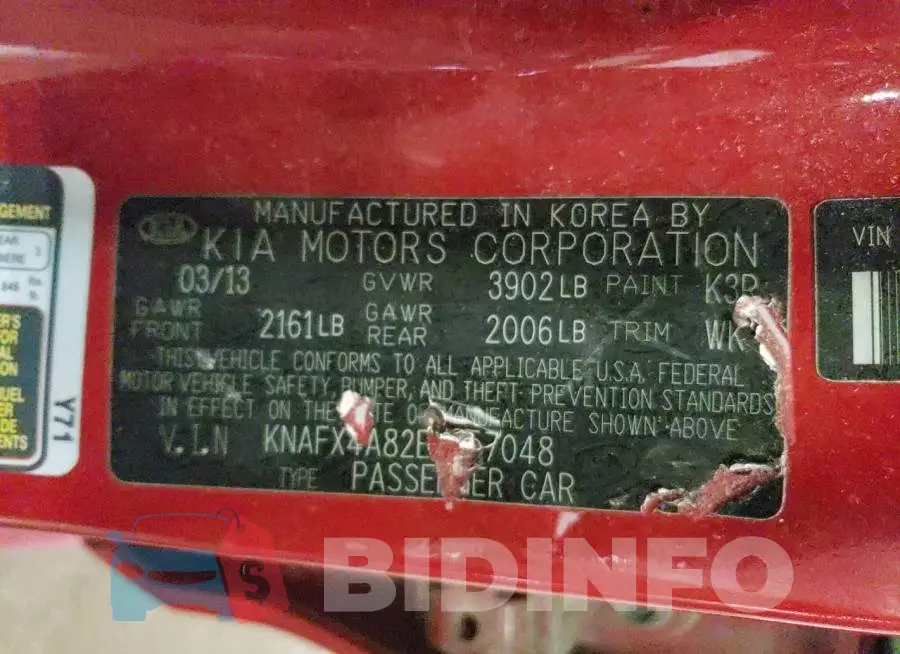 KNAFX4A82E5057048 Photo# 12