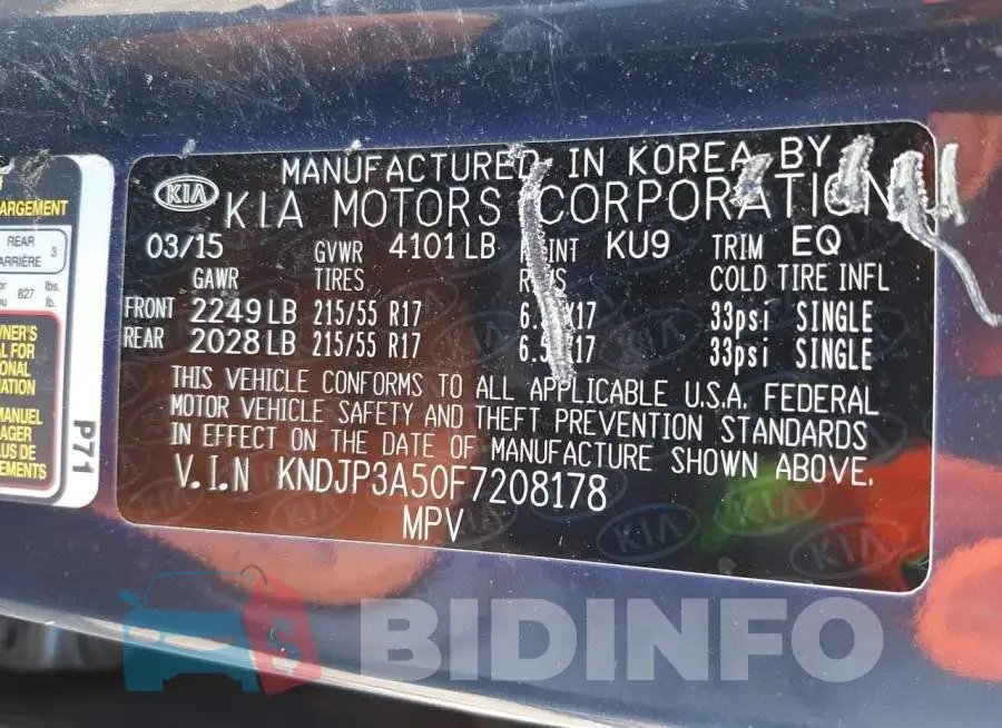 KNDJP3A50F7208178 Photo# 12