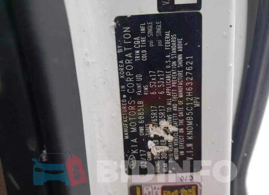KNDMB5C12H6327621 Photo# 13