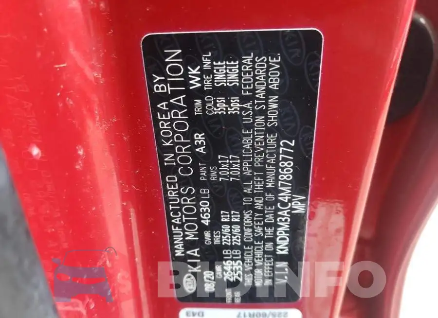 KNDPM3AC4M7868772 Photo# 13