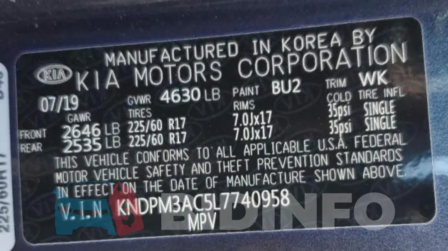KNDPM3AC5L7740958 Photo# 13
