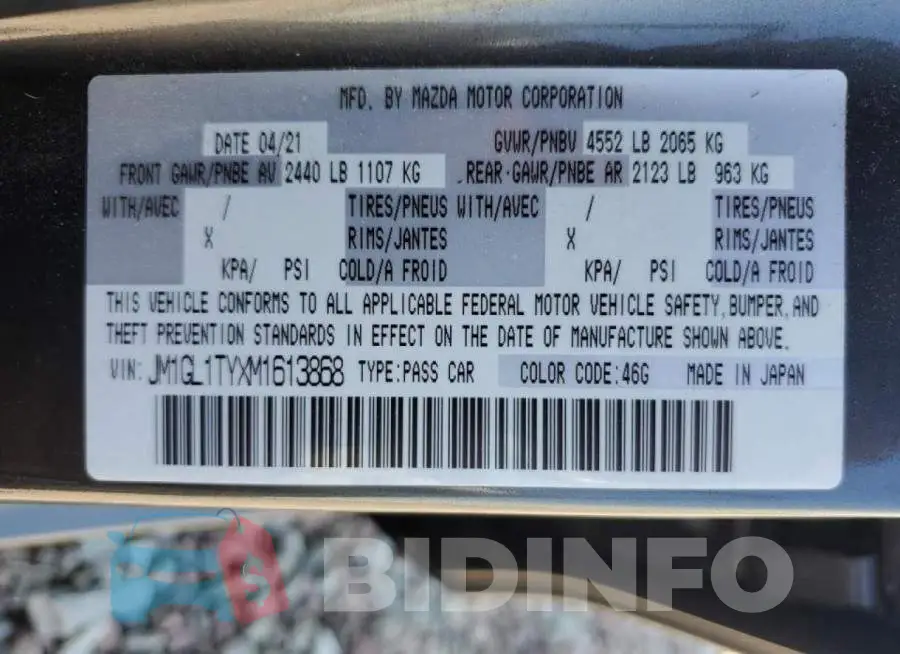 JM1GL1TYXM1613868 Photo# 12