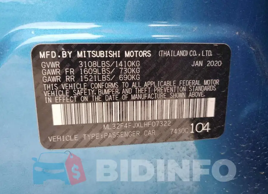 ML32F4FJXLHF07322 Photo# 12