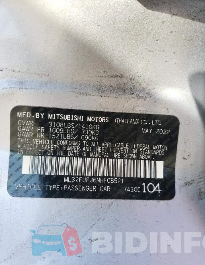 ML32FUFJ6NHF08521 Photo# 12