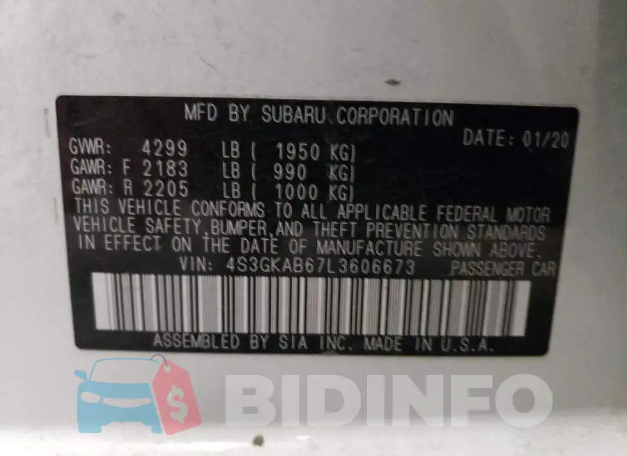 4S3GKAB67L3606673 Photo# 13