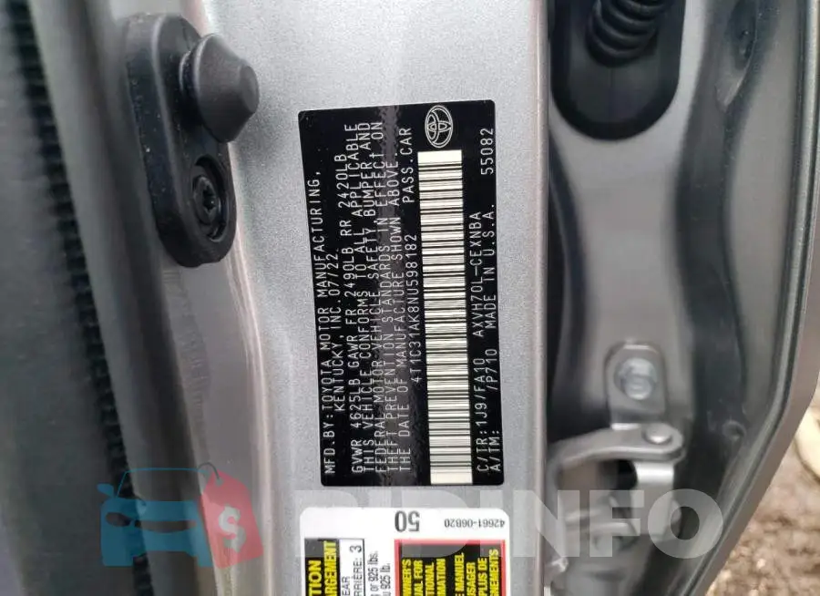4T1C31AK8NU598182 Photo# 13