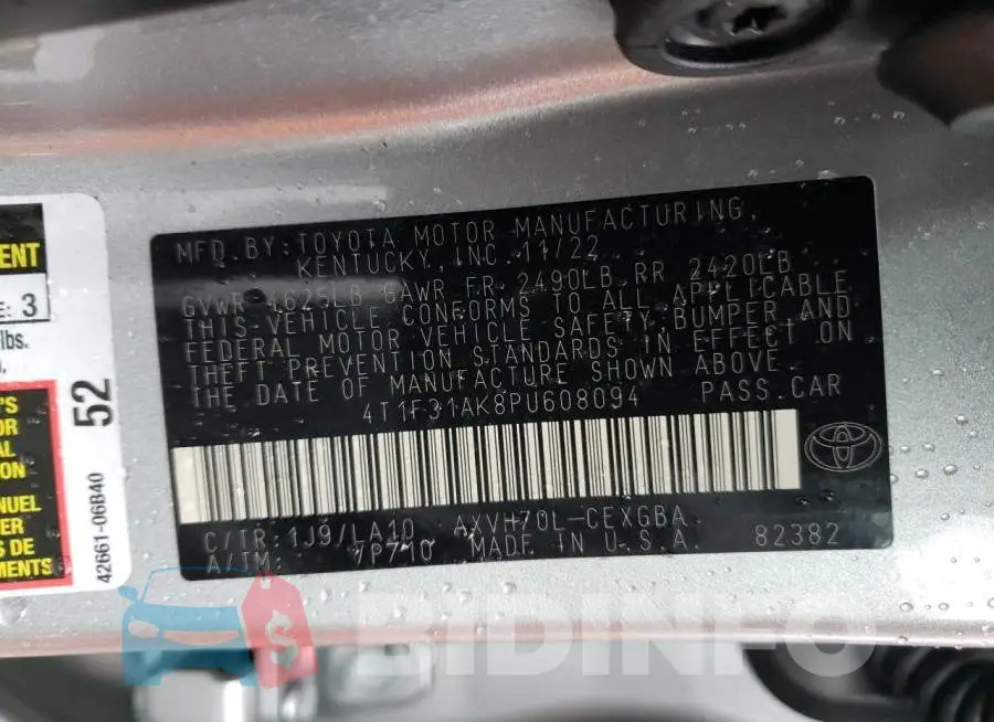 4T1F31AK8PU608094 Photo# 12