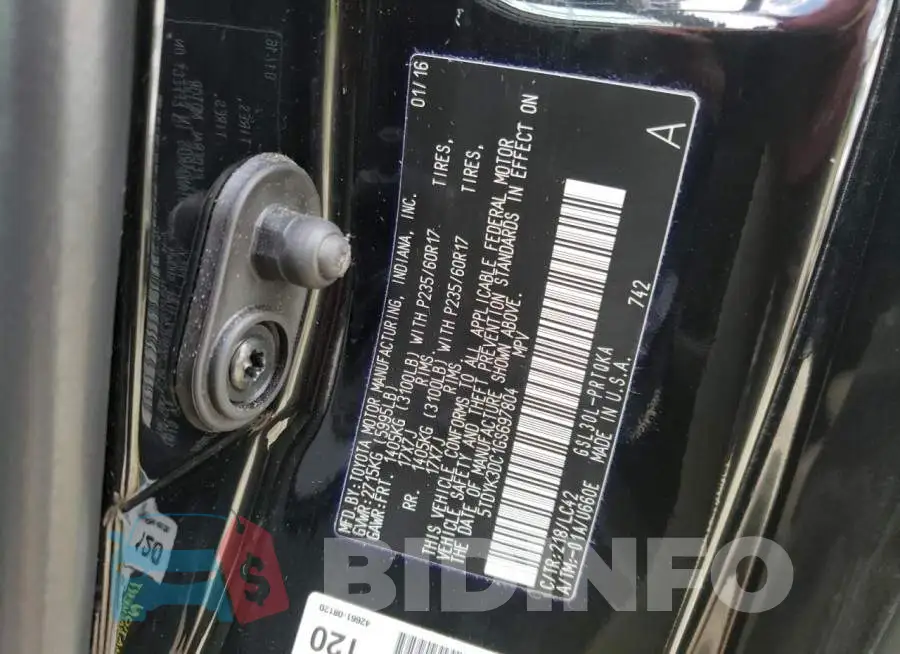 5TDYK3DC1GS697804 Photo# 10