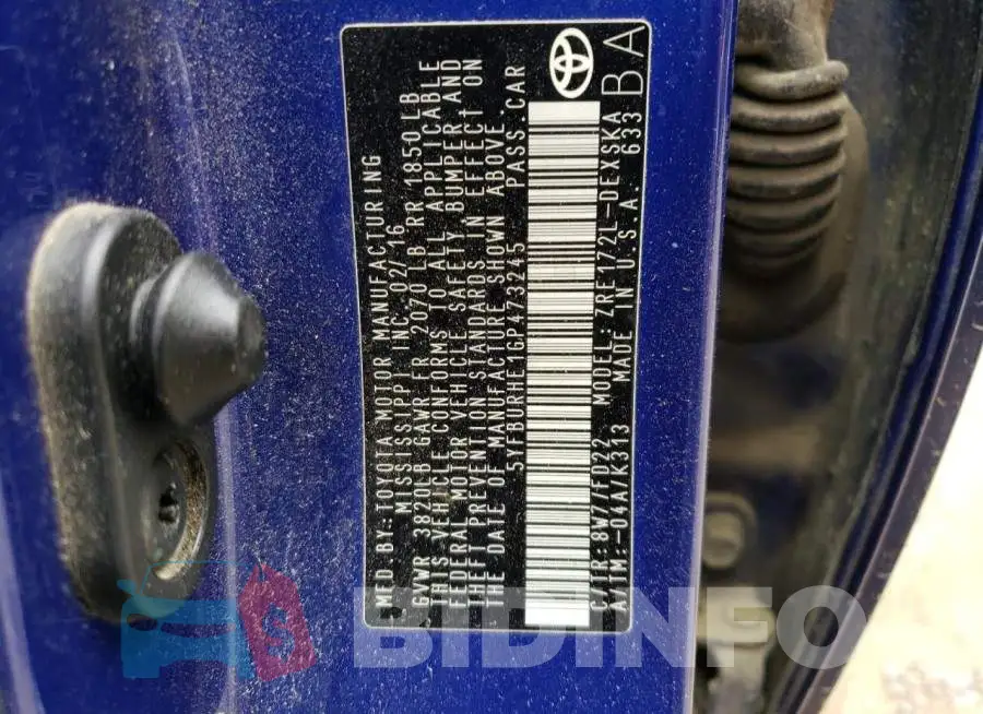 5YFBURHE1GP473245 Photo# 13
