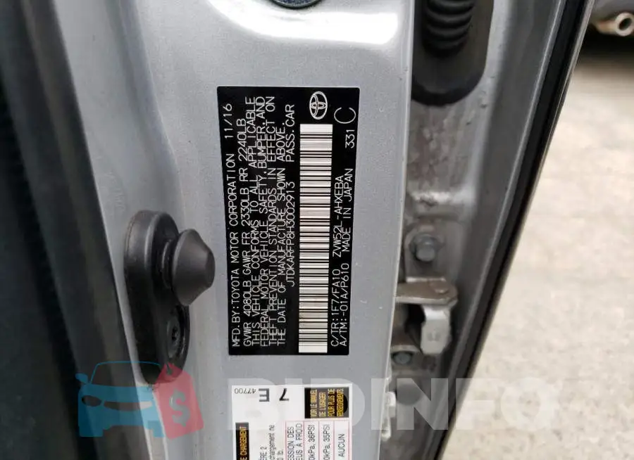 JTDKARFP8H3002913 Photo# 12