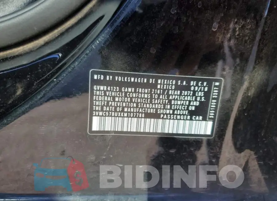 3VWC57BUXKM107786 Photo# 12