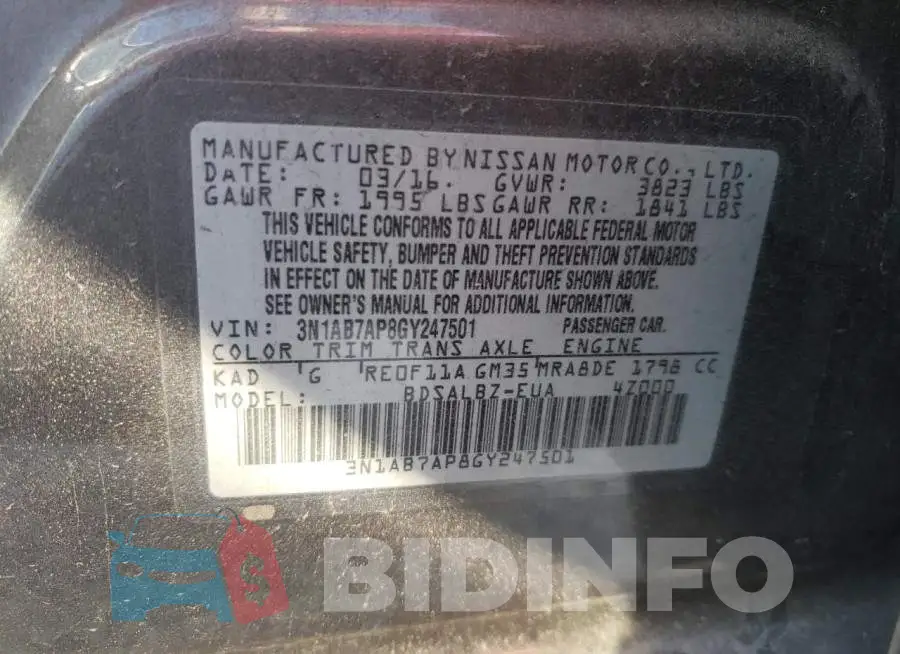 3N1AB7AP8GY247501 Photo# 12