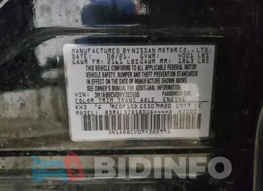 3N1AB8CV0MY322995 Photo# 12