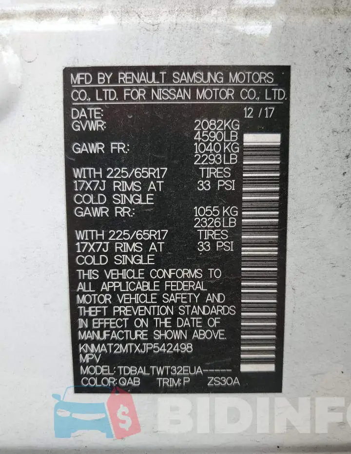 KNMAT2MTXJP542498 Photo# 13