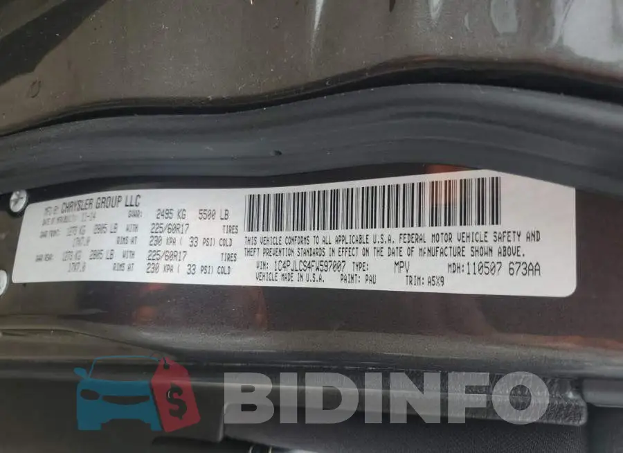 1C4PJLCS4FW597007 Photo# 12