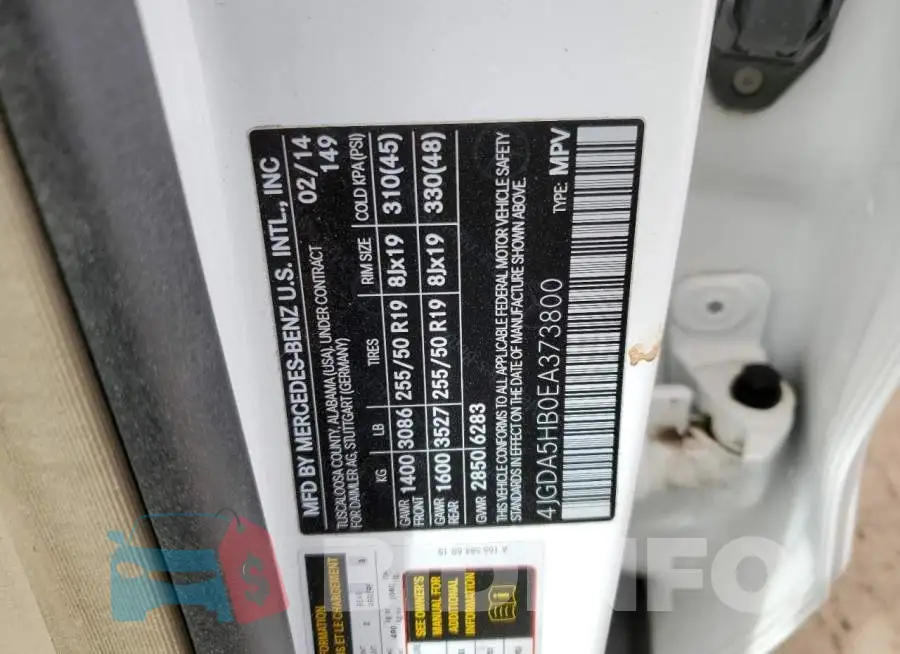 4JGDA5HB0EA373800 Photo# 14