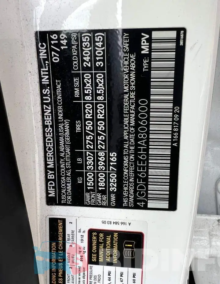 4JGDF6EE6HA806000 Photo# 10
