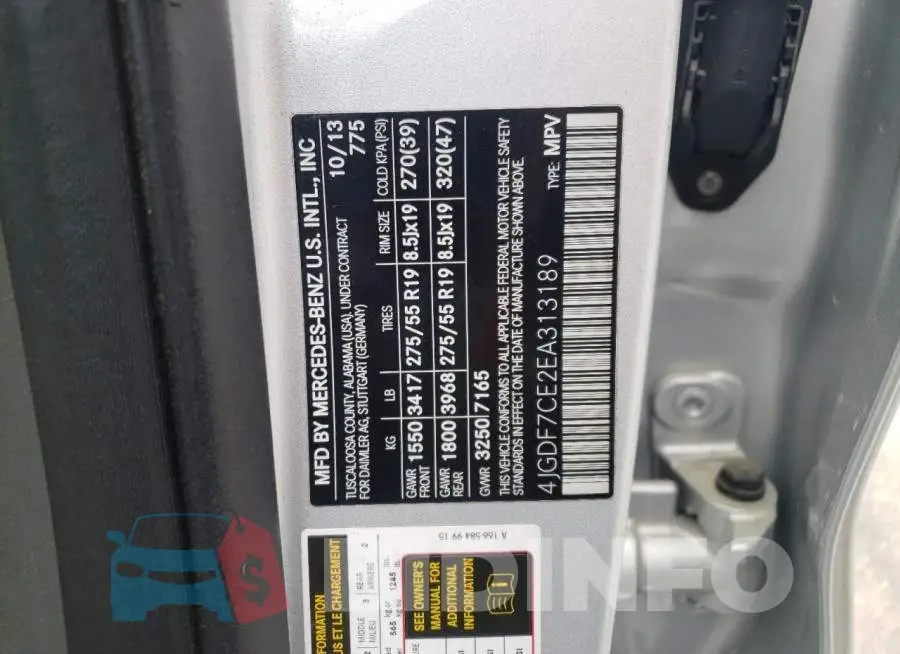 4JGDF7CE2EA313189 Photo# 13