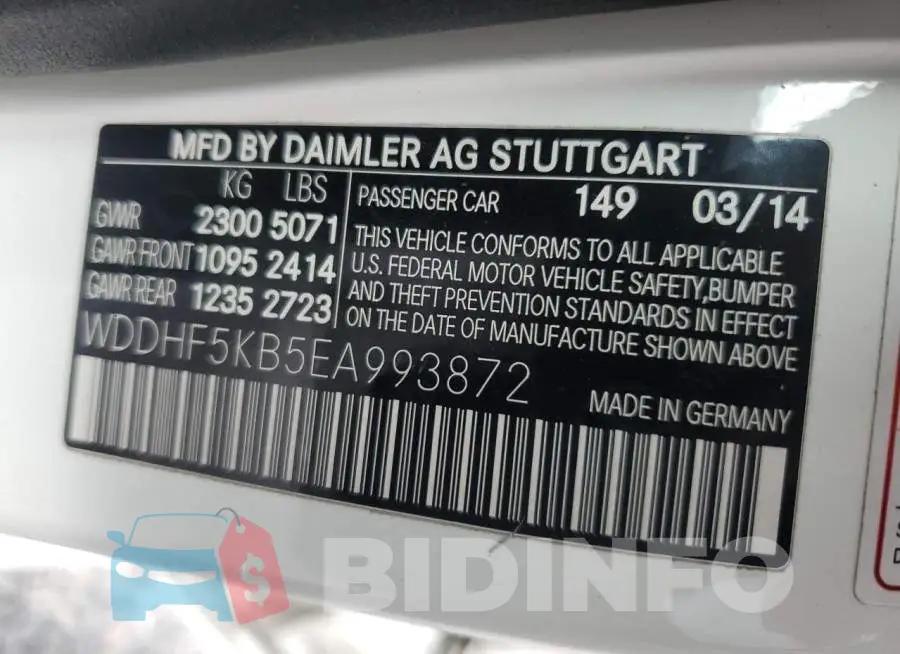 WDDHF5KB5EA993872 Photo# 12