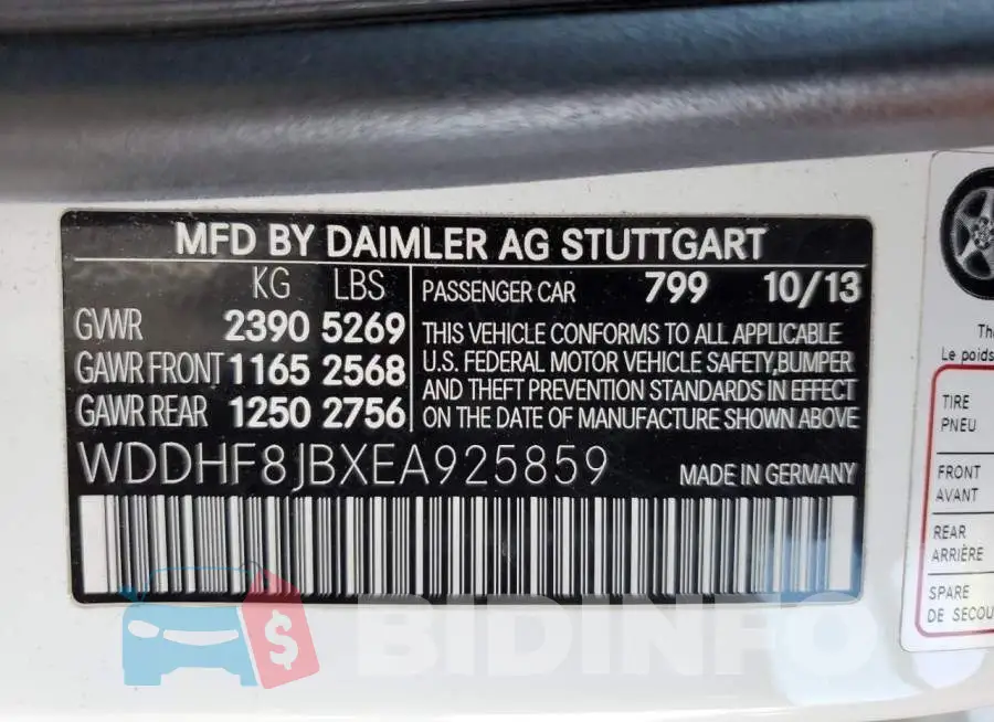 WDDHF8JBXEA925859 Photo# 12