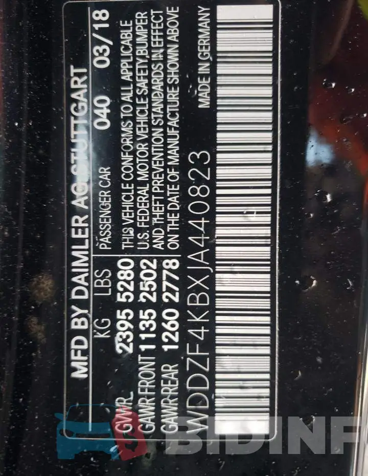 WDDZF4KBXJA440823 Photo# 12