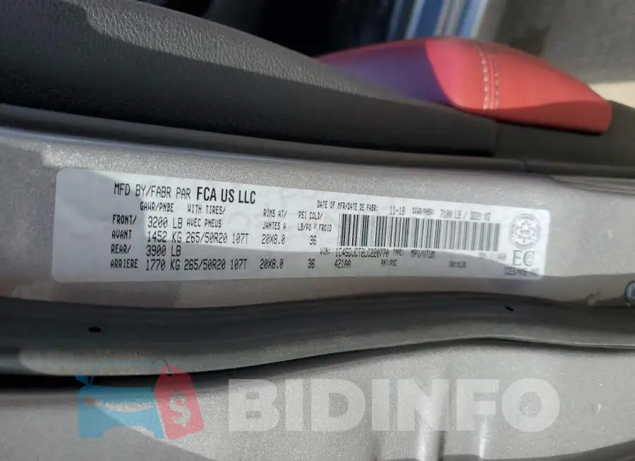 1C4SDJCT2LC220770 Photo# 12