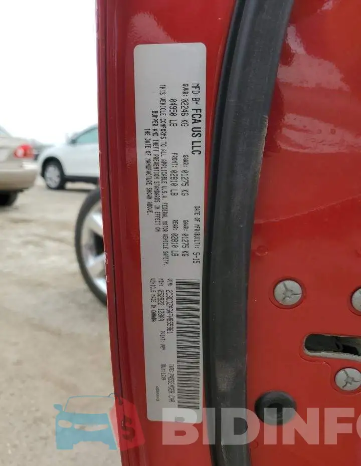2C3CDZAG4FH855861 Photo# 12