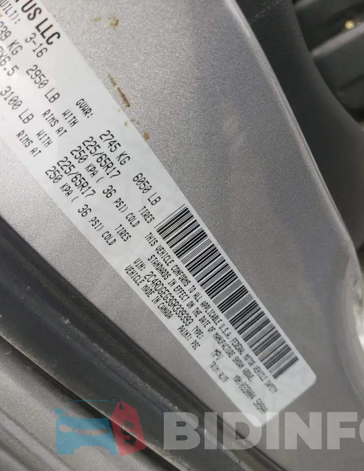 2C4RDGEG3GR339393 Photo# 12