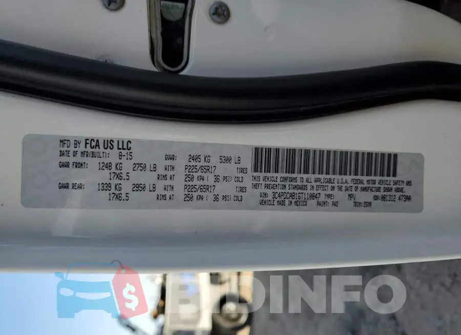 3C4PDCAB1GT110847 Photo# 14
