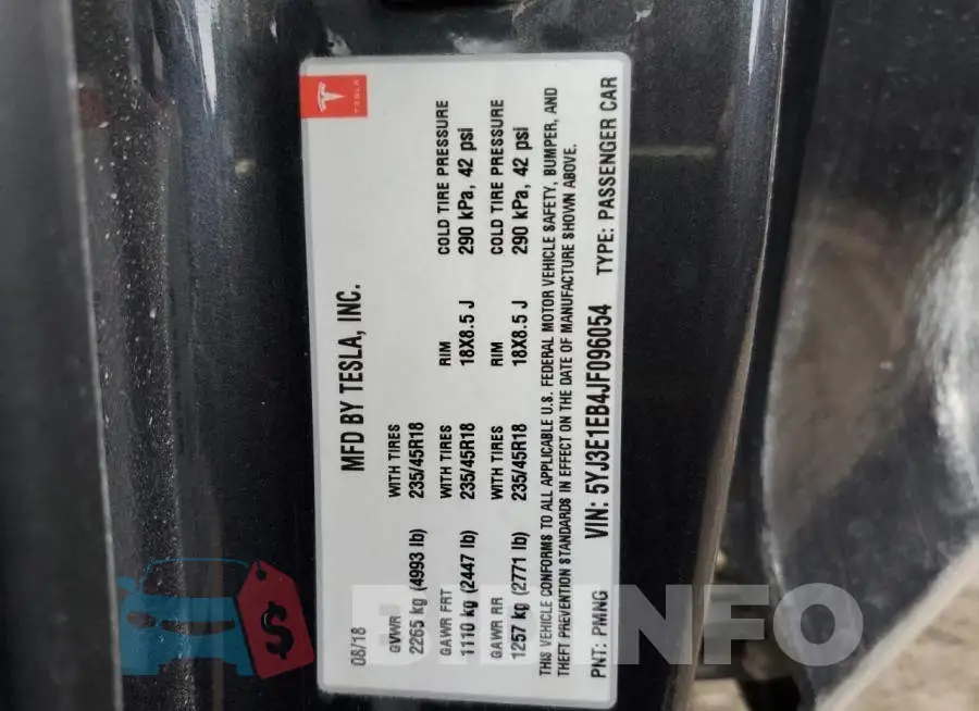 5YJ3E1EB4JF096054 Photo# 12