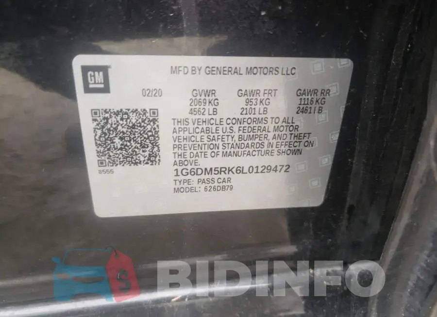 1G6DM5RK6L0129472 Photo# 12